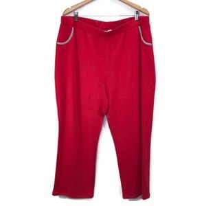 Quacker Factory 2X Lounge Sweatpant Elastic Pullon